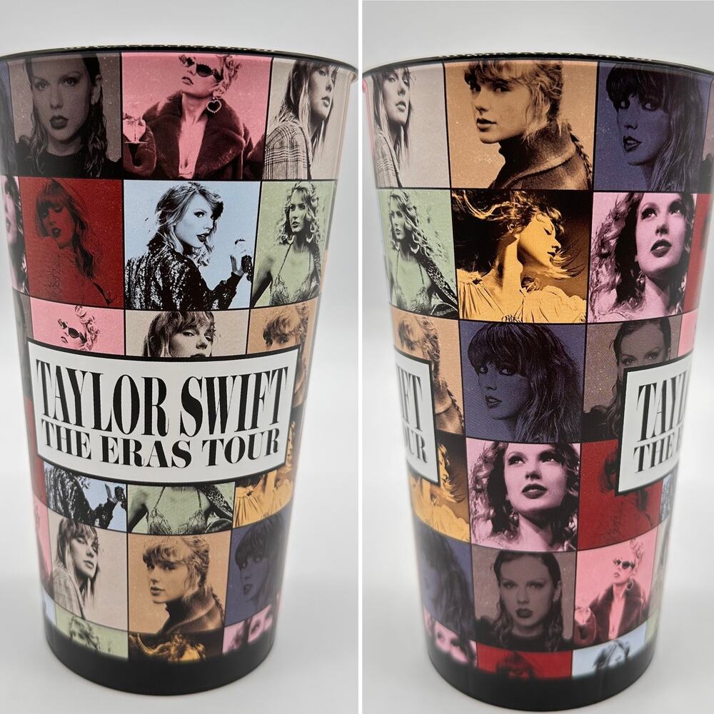 TAYLOR SWIFT BLACK PLASTIC CUP BUNDLE THE ERAS TOUR MOVIE